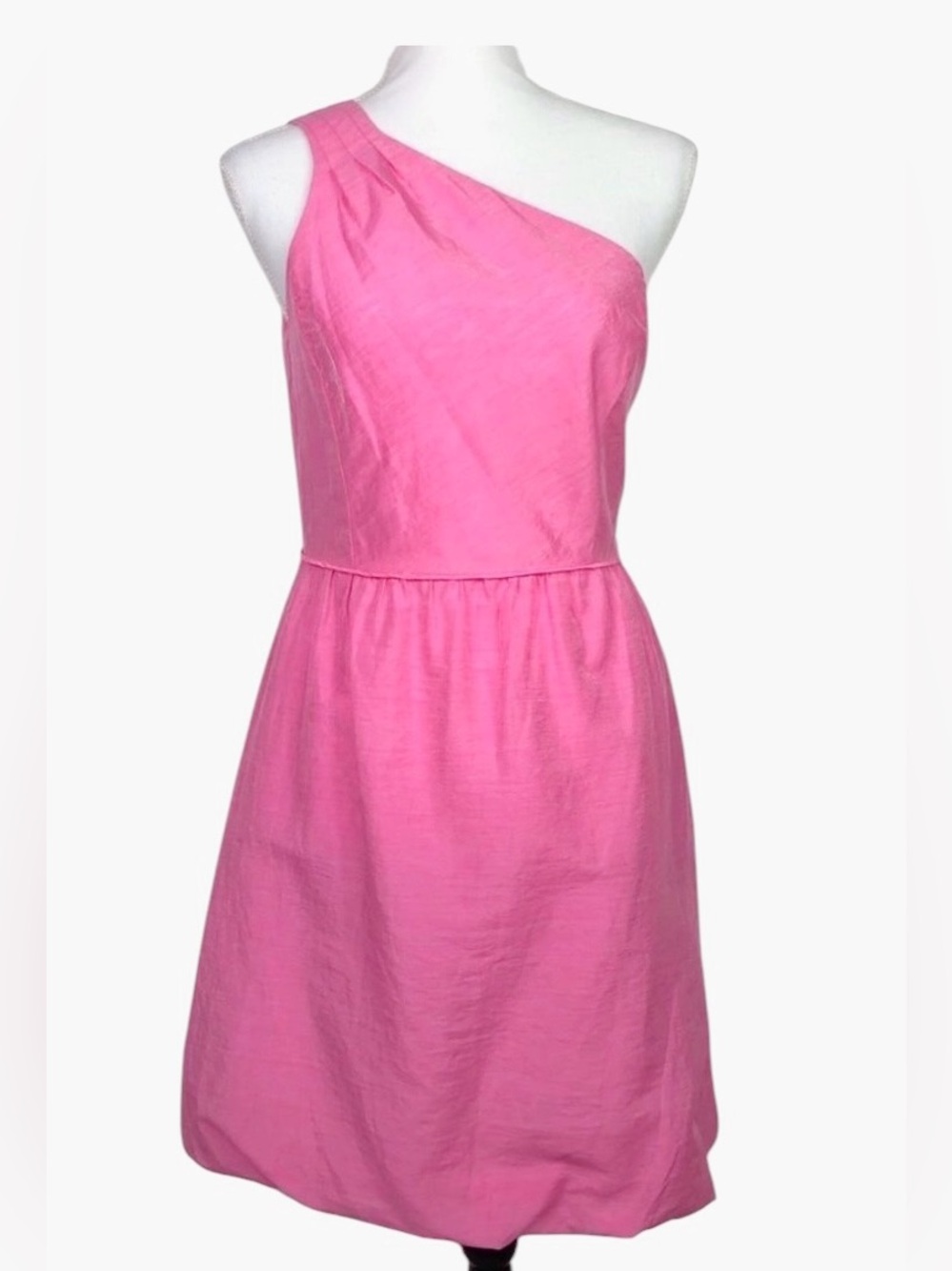 J. Crew Bridget Linen Blend One Shoulder Dress Sz 4, Style 26680